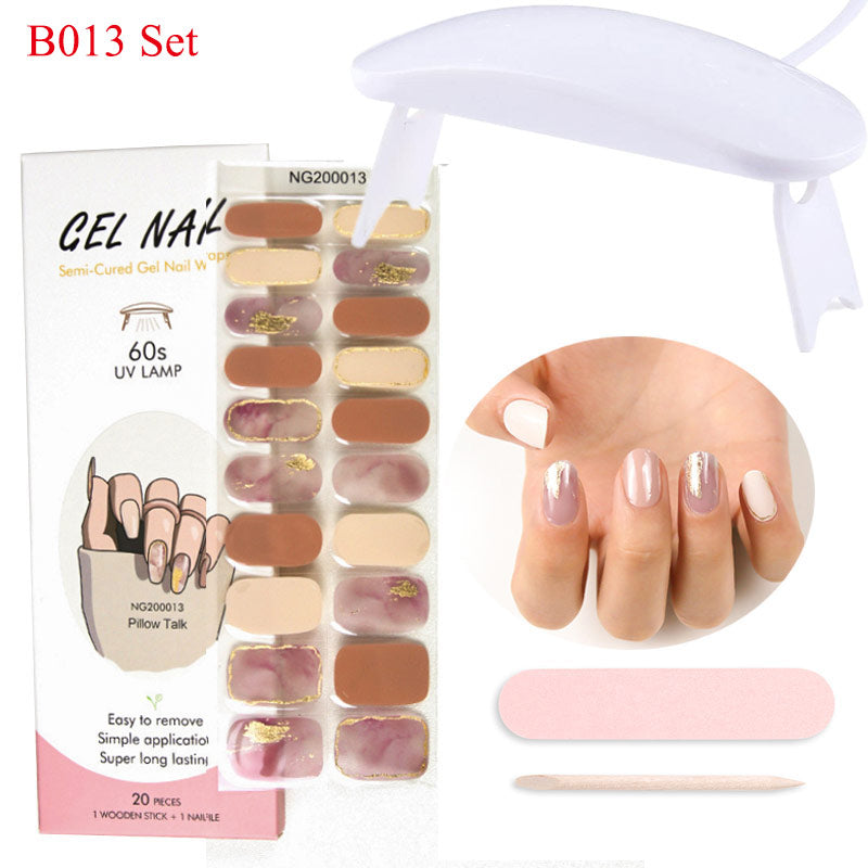 Gel Nail Wraps with UV Lamp – DIY Salon-Quality Nails at Home Set