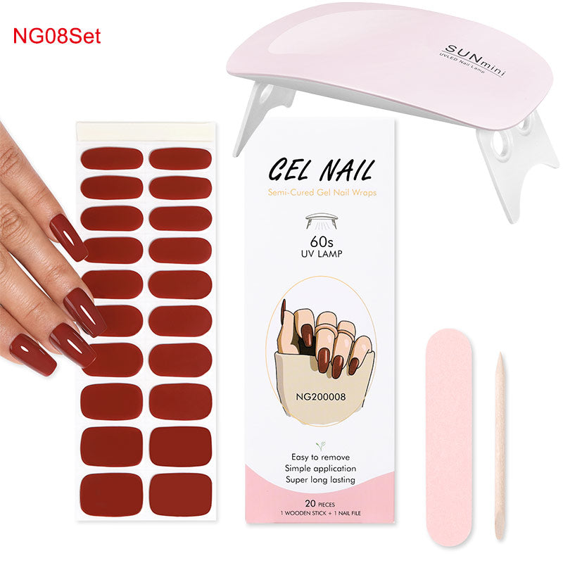 Gel Nail Wraps with UV Lamp – DIY Salon-Quality Nails at Home Set