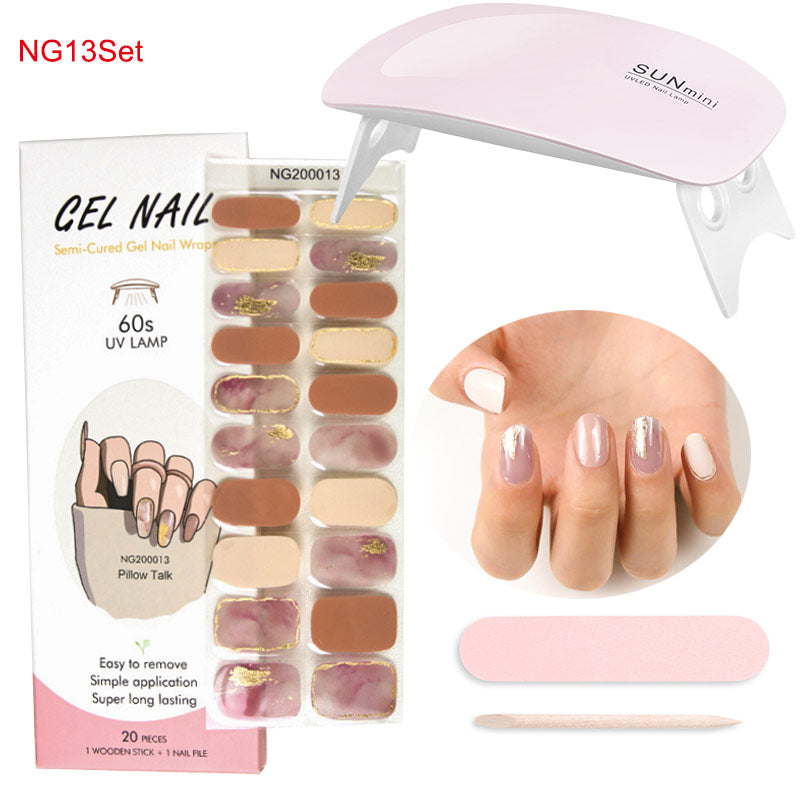 Gel Nail Wraps with UV Lamp – DIY Salon-Quality Nails at Home Set