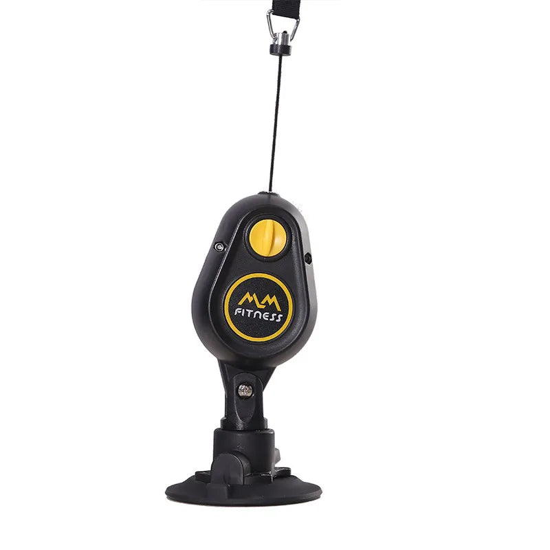 Fitness Resistance Pull Down Rope Trainer – Suction-Based Home Gym