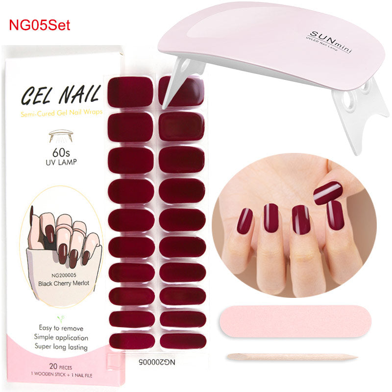Gel Nail Wraps with UV Lamp – DIY Salon-Quality Nails at Home Set
