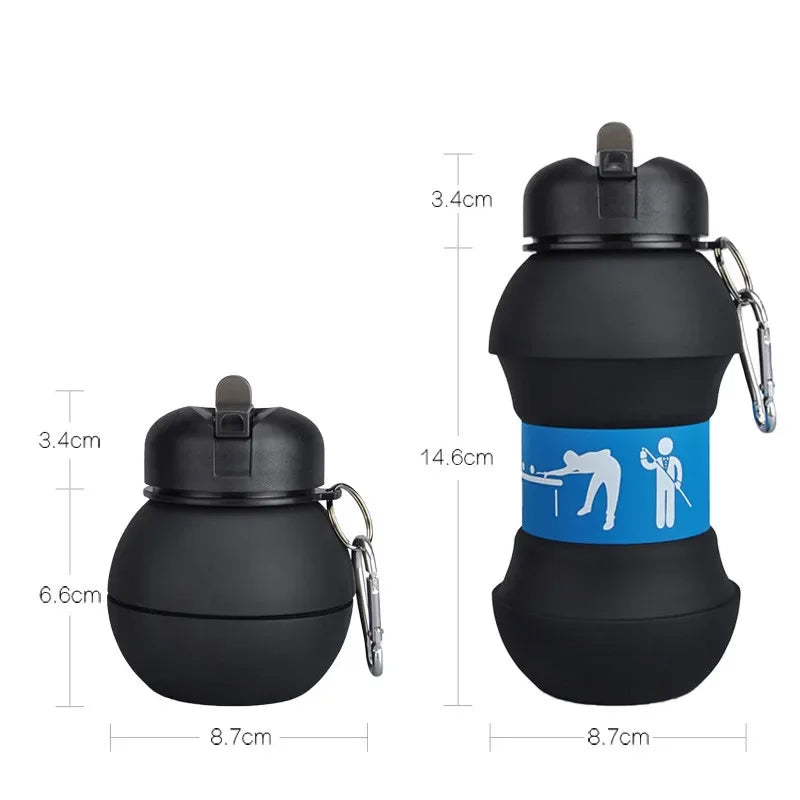 Foldable Sports Ball Bottle – Collapsible Water Bottle for Athletes