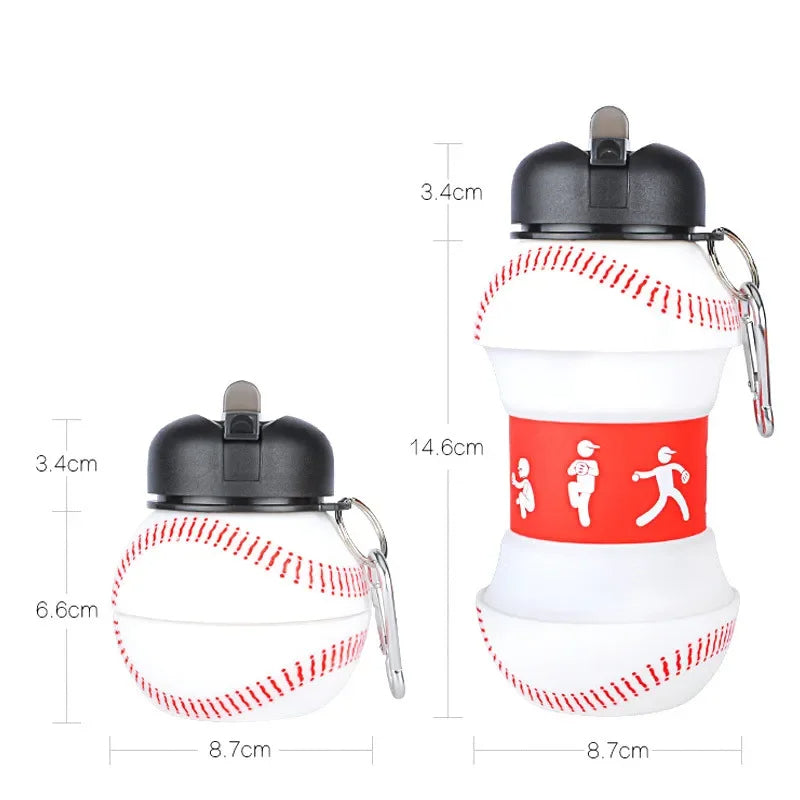 Foldable Sports Ball Bottle – Collapsible Water Bottle for Athletes
