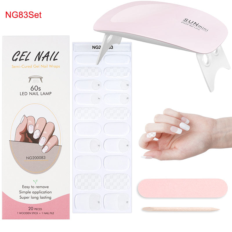 Gel Nail Wraps with UV Lamp – DIY Salon-Quality Nails at Home Set