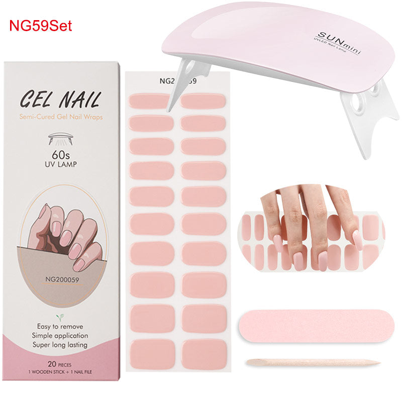 Gel Nail Wraps with UV Lamp – DIY Salon-Quality Nails at Home Set