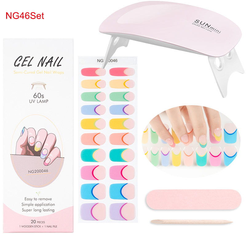 Gel Nail Wraps with UV Lamp – DIY Salon-Quality Nails at Home Set