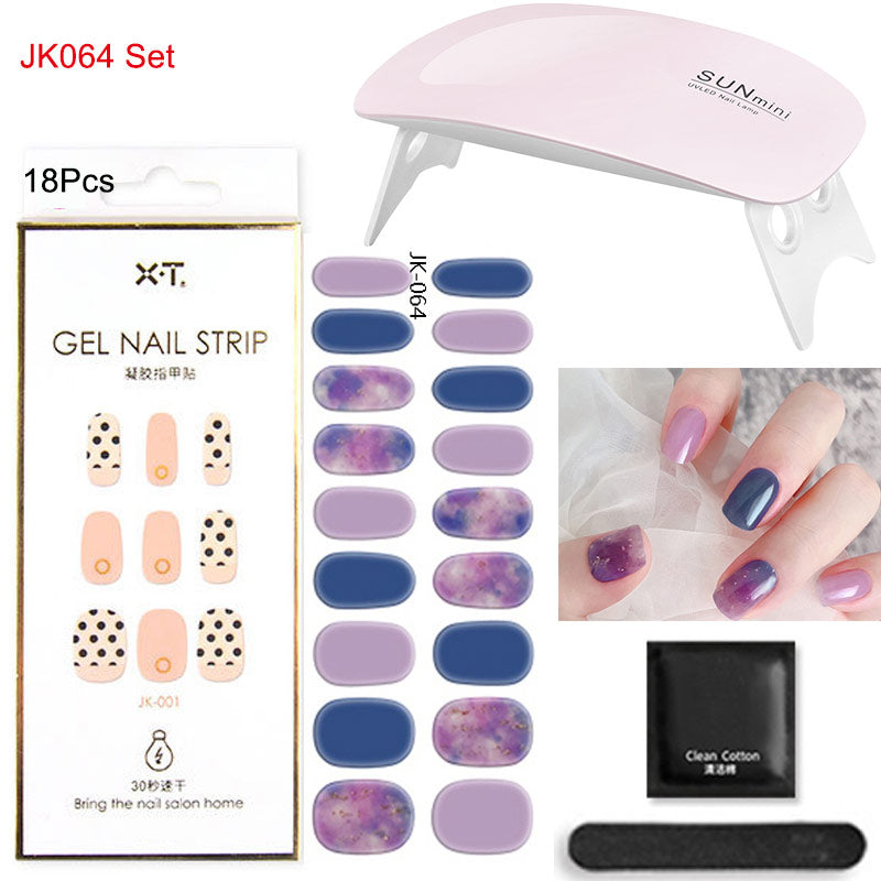 Gel Nail Wraps with UV Lamp – DIY Salon-Quality Nails at Home Set
