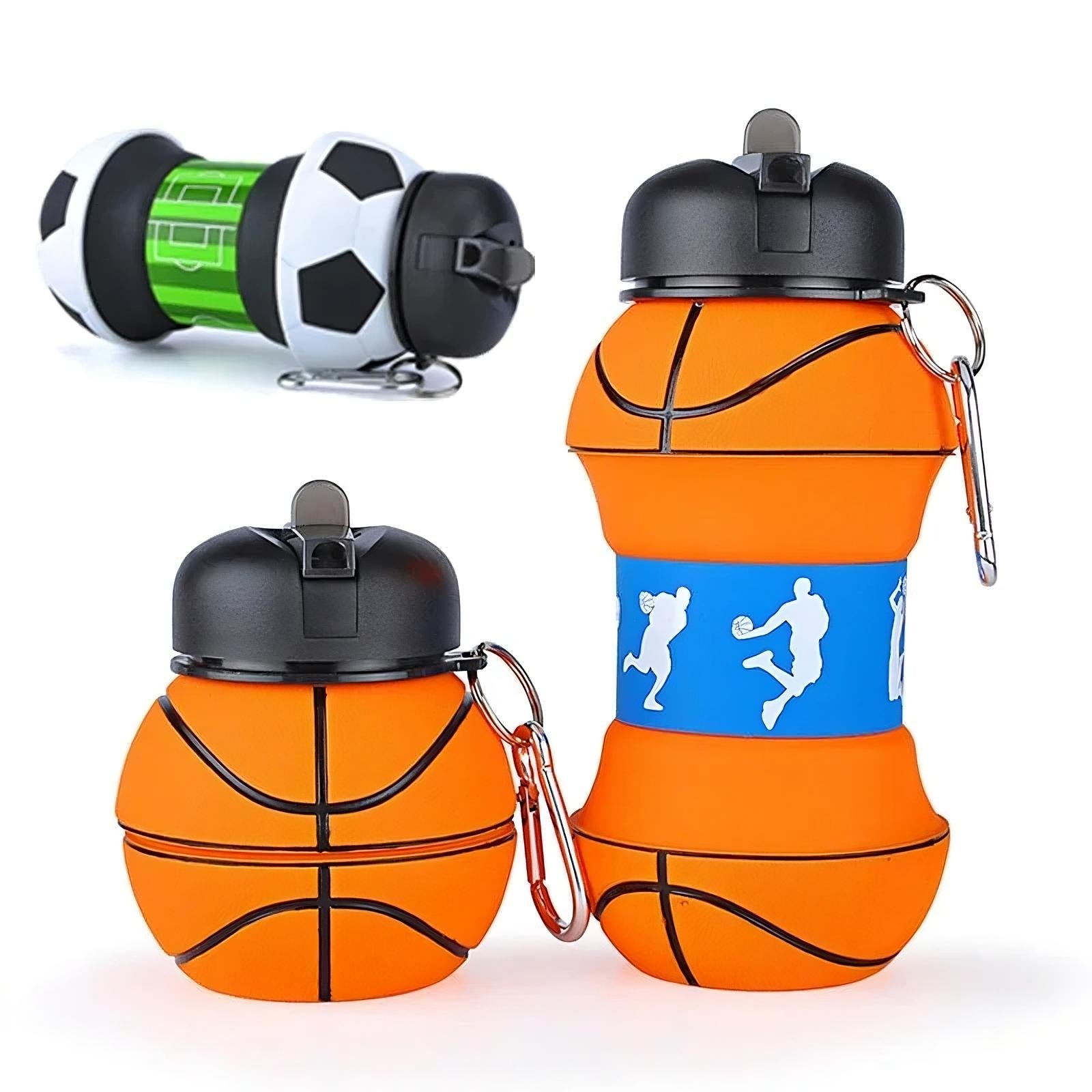 Foldable Sports Ball Bottle – Collapsible Water Bottle for Athletes