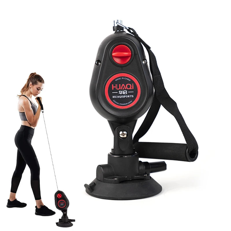 Fitness Resistance Pull Down Rope Trainer – Suction-Based Home Gym