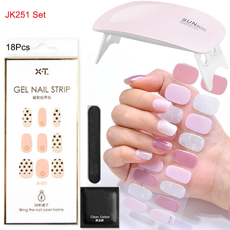Gel Nail Wraps with UV Lamp – DIY Salon-Quality Nails at Home Set