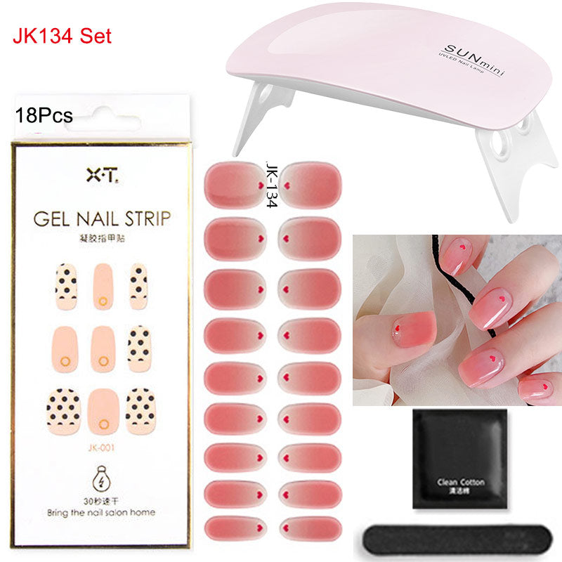 Gel Nail Wraps with UV Lamp – DIY Salon-Quality Nails at Home Set