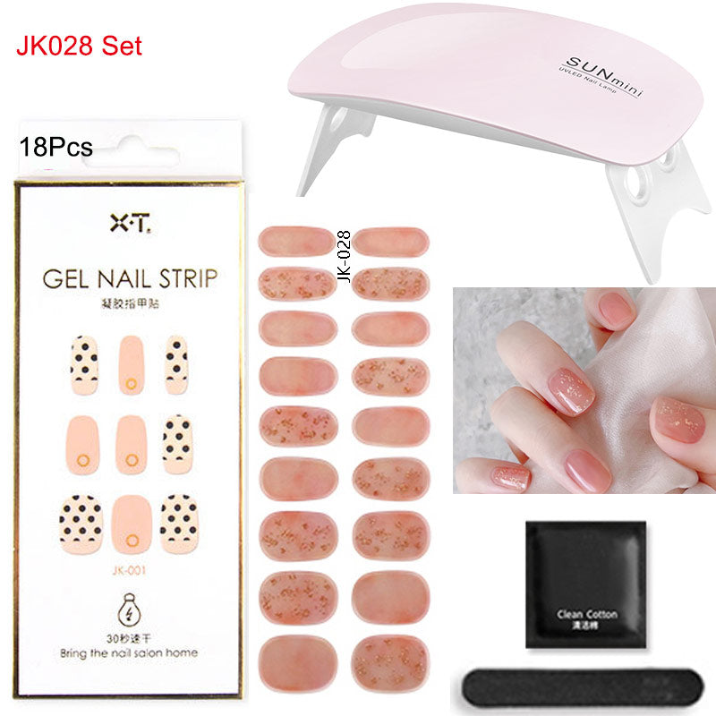 Gel Nail Wraps with UV Lamp – DIY Salon-Quality Nails at Home Set