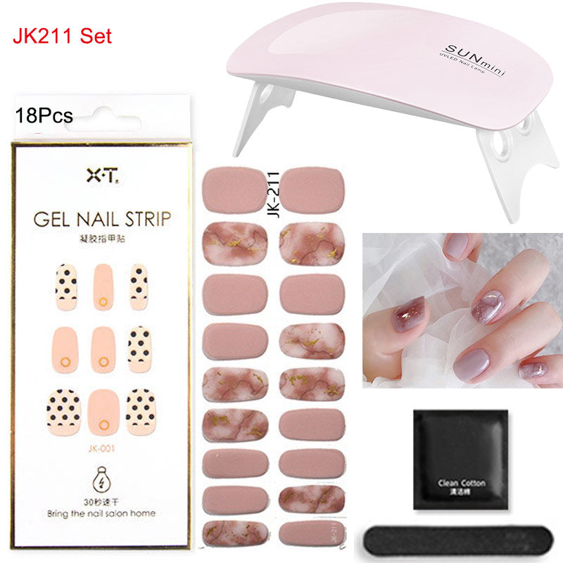 Gel Nail Wraps with UV Lamp – DIY Salon-Quality Nails at Home Set