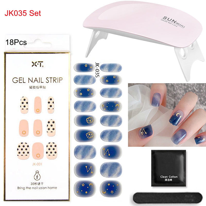 Gel Nail Wraps with UV Lamp – DIY Salon-Quality Nails at Home Set
