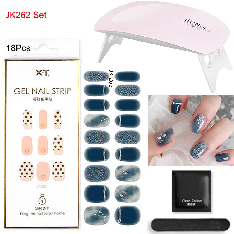 Gel Nail Wraps with UV Lamp – DIY Salon-Quality Nails at Home Set