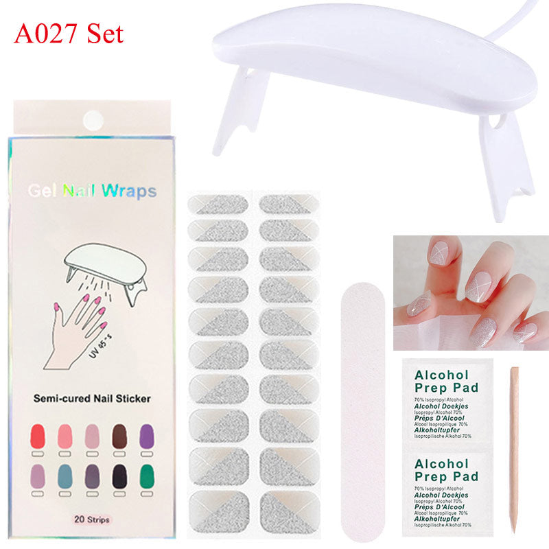 Gel Nail Wraps with UV Lamp – DIY Salon-Quality Nails at Home Set