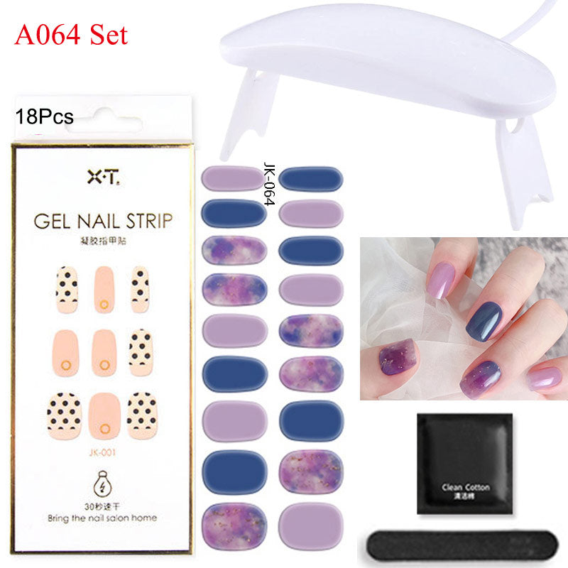 Gel Nail Wraps with UV Lamp – DIY Salon-Quality Nails at Home Set
