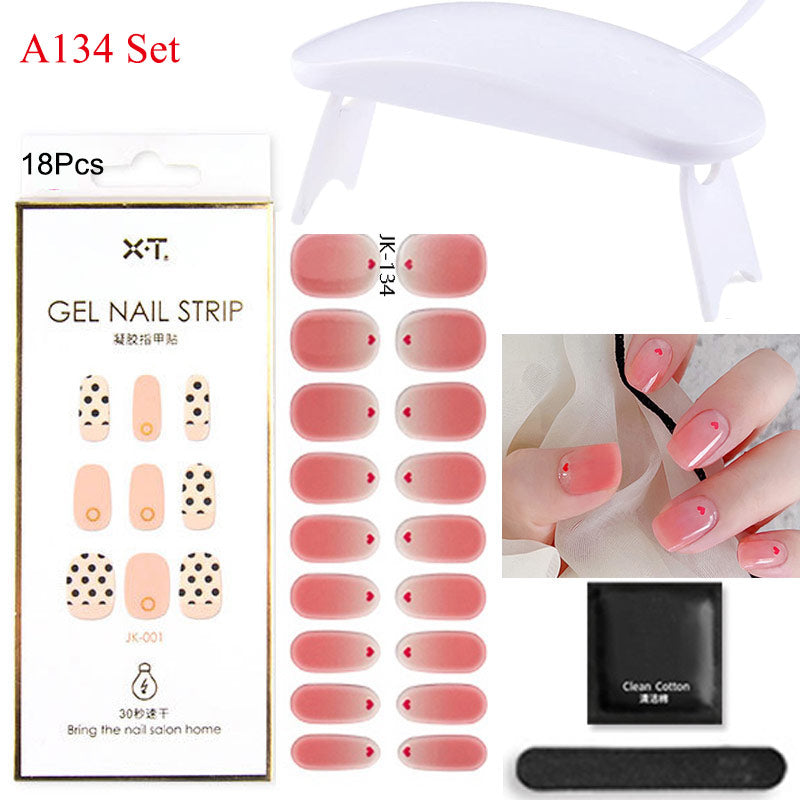 Gel Nail Wraps with UV Lamp – DIY Salon-Quality Nails at Home Set