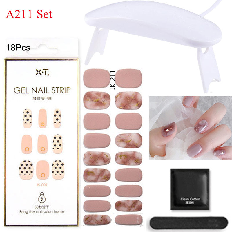 Gel Nail Wraps with UV Lamp – DIY Salon-Quality Nails at Home Set