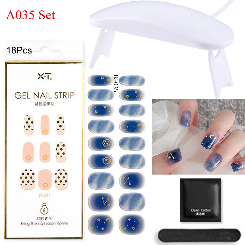 Gel Nail Wraps with UV Lamp – DIY Salon-Quality Nails at Home Set