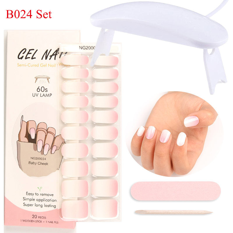 Gel Nail Wraps with UV Lamp – DIY Salon-Quality Nails at Home Set