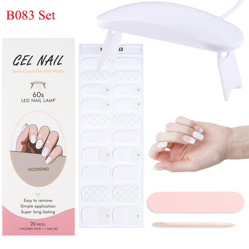 Gel Nail Wraps with UV Lamp – DIY Salon-Quality Nails at Home Set