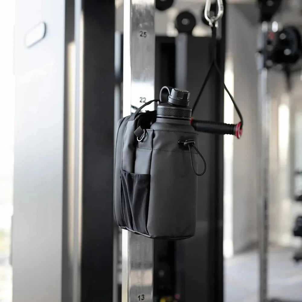 Magnetic Water Bottle Bag – Hands-Free Gym Holder with Strong Clip