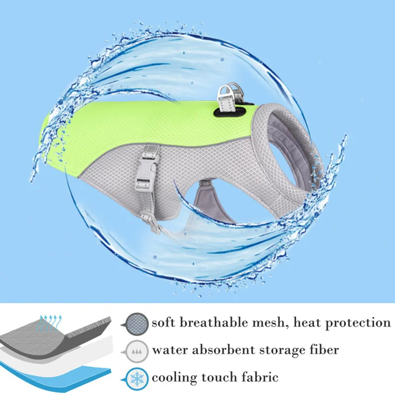 Summer Dog Cooling Vest – Lightweight Breathable Heat-Relief Jacket