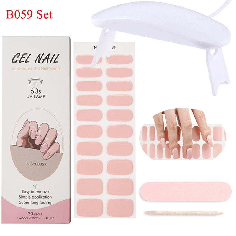 Gel Nail Wraps with UV Lamp – DIY Salon-Quality Nails at Home Set