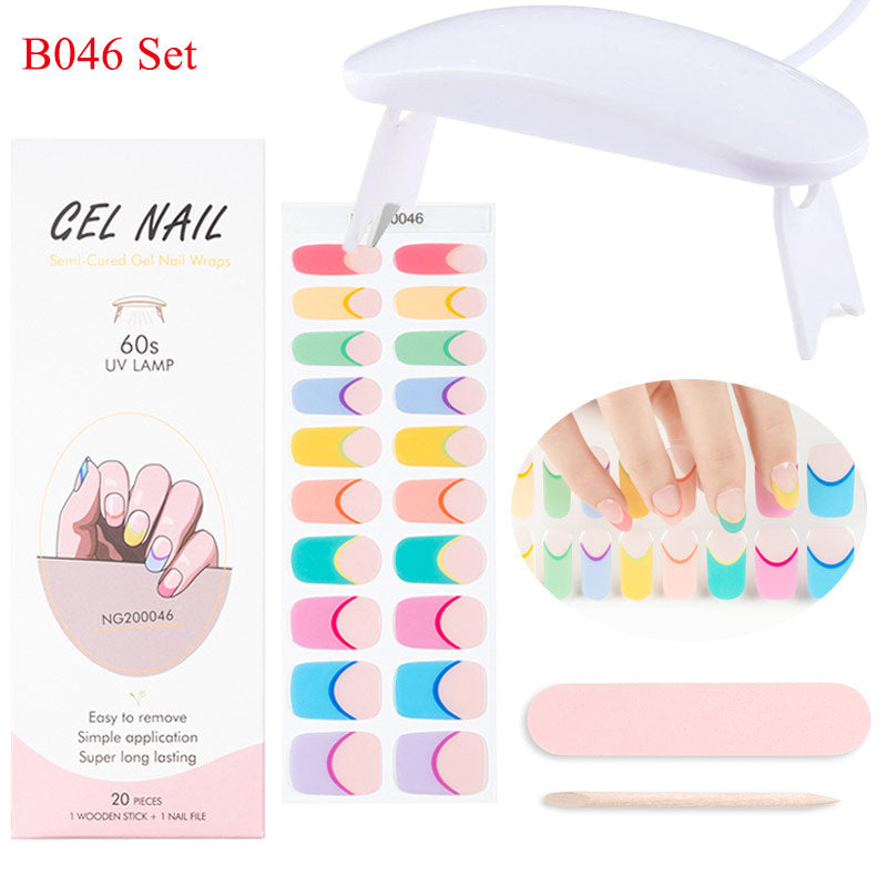 Gel Nail Wraps with UV Lamp – DIY Salon-Quality Nails at Home Set
