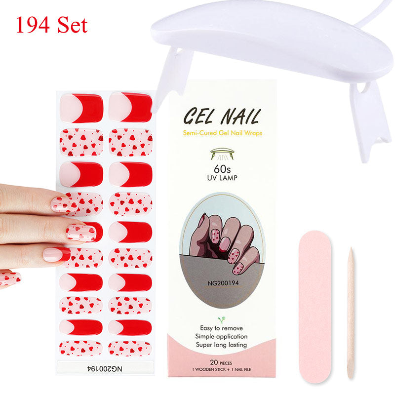 Gel Nail Wraps with UV Lamp – DIY Salon-Quality Nails at Home Set