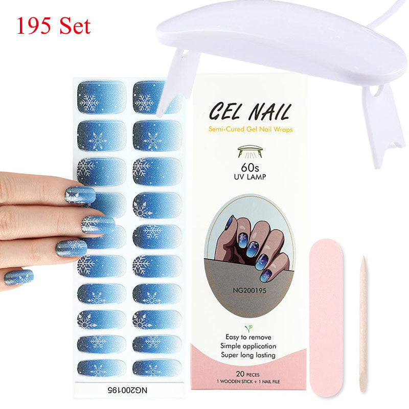 Gel Nail Wraps with UV Lamp – DIY Salon-Quality Nails at Home Set