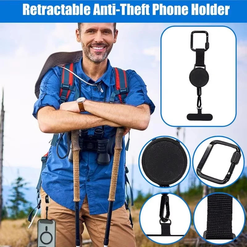 Anti-Theft Retractable Phone Strap – Secure Lanyard for Travel & Daily Use