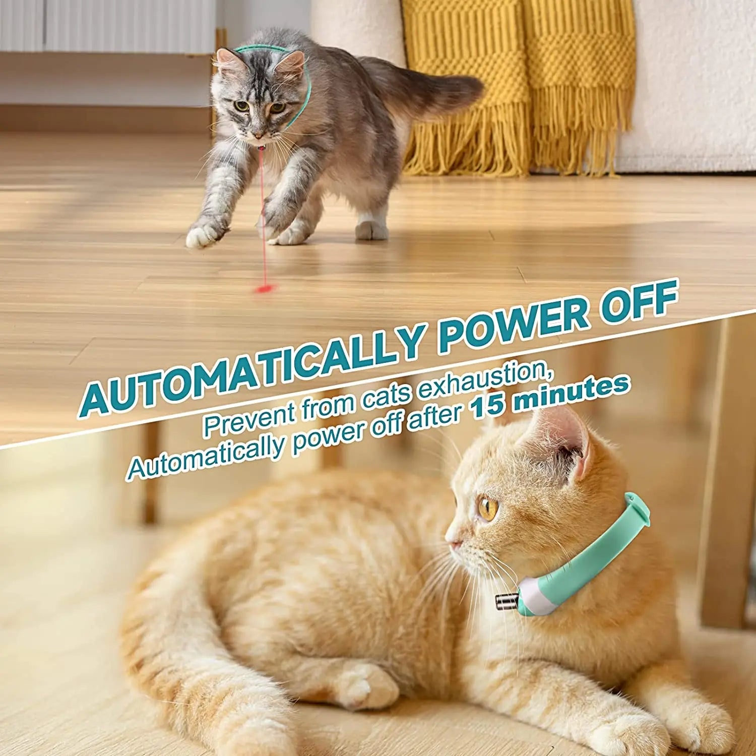 Laser Cat Collar – Interactive LED Toy Collar for Active Play