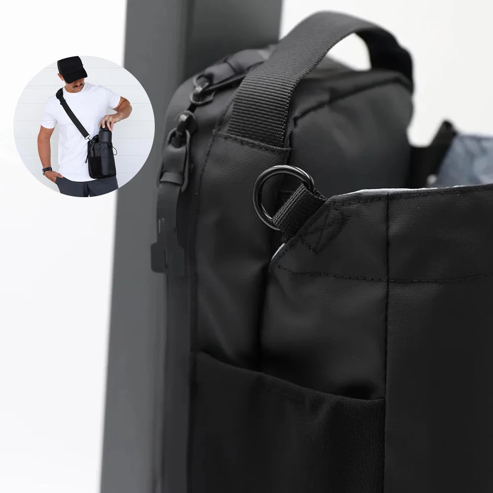 Magnetic Water Bottle Bag – Hands-Free Gym Holder with Strong Clip