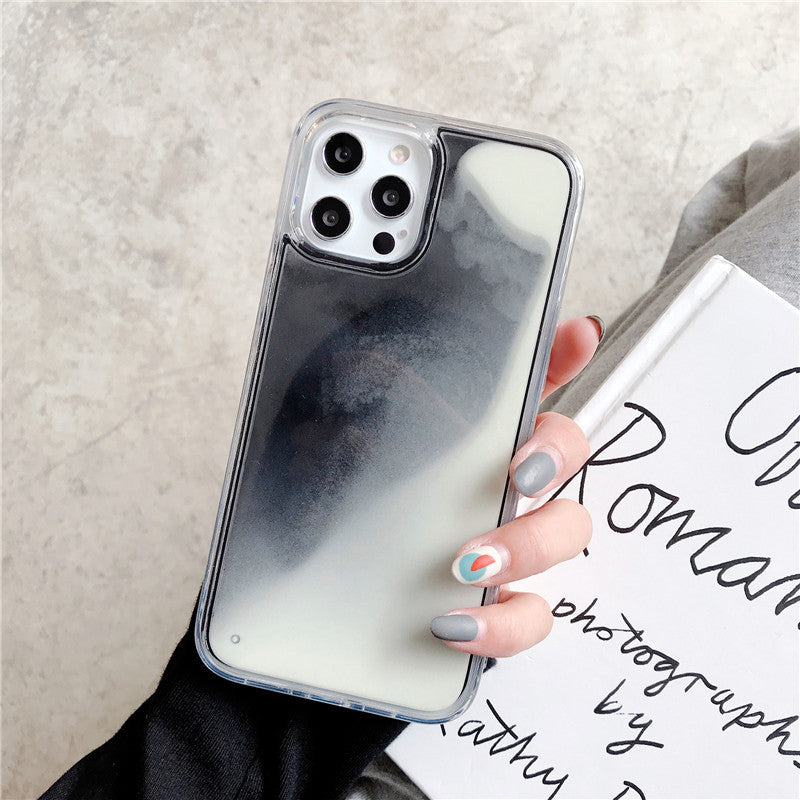 Luminous Quicksand Phone Case – Glow-in-the-Dark Liquid Glitter Cover