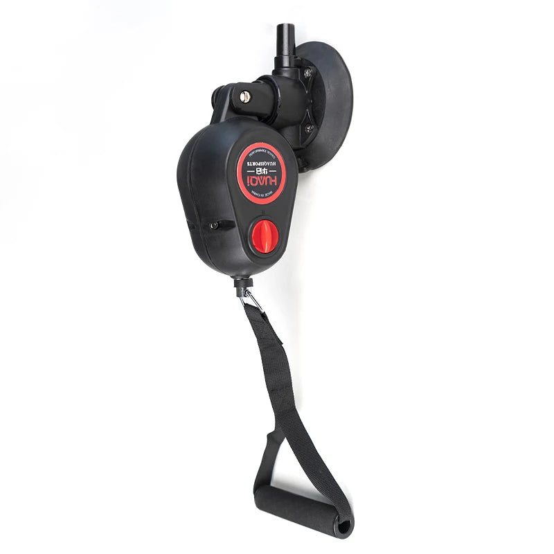 Fitness Resistance Pull Down Rope Trainer – Suction-Based Home Gym