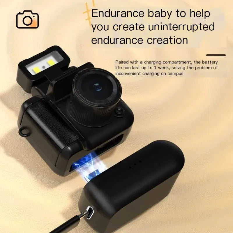 Mini Monoreflex Style Camera – Retro Design, Digital Functionality