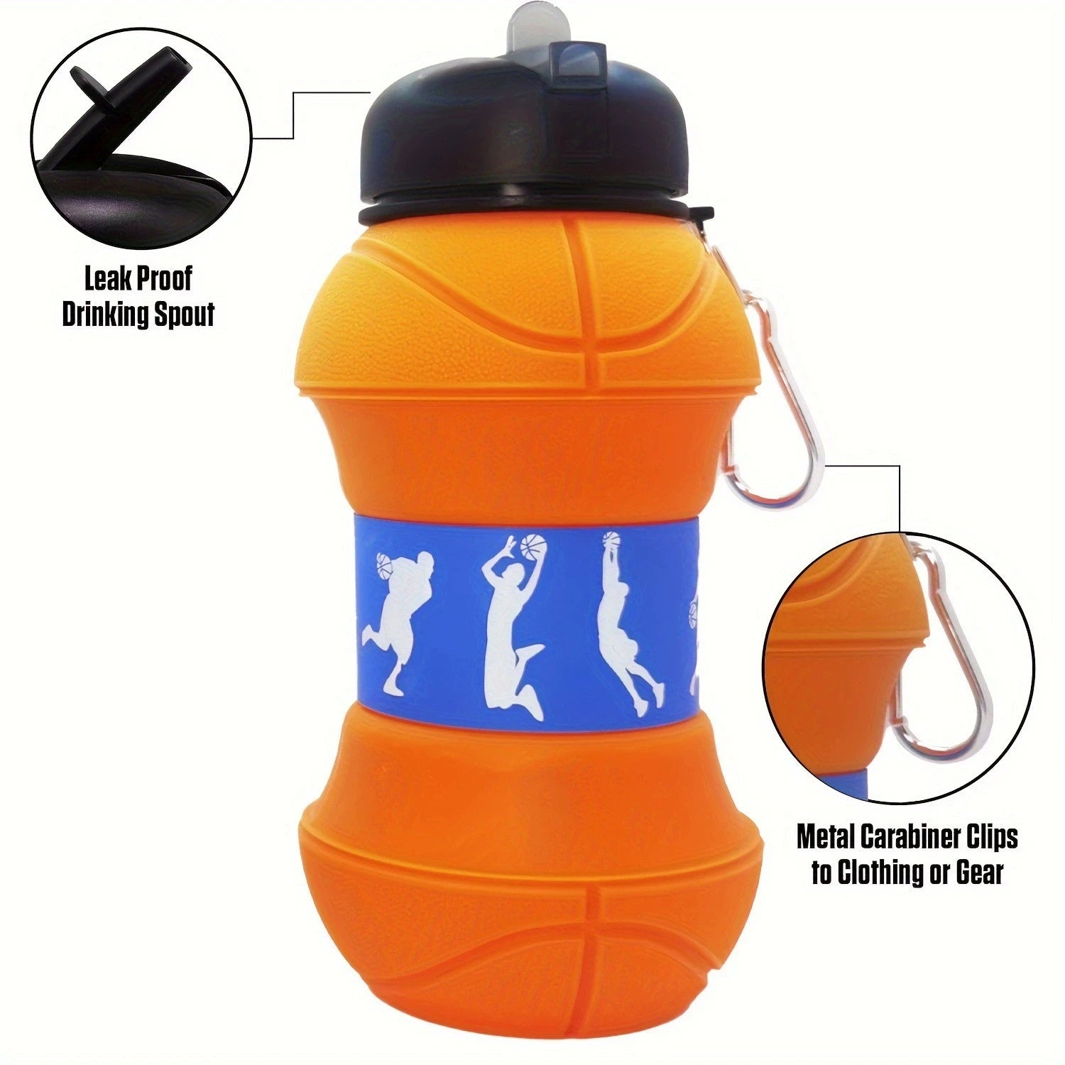 Foldable Sports Ball Bottle – Collapsible Water Bottle for Athletes