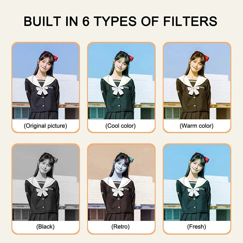 Mini Monoreflex Style Camera – Retro Design, Digital Functionality