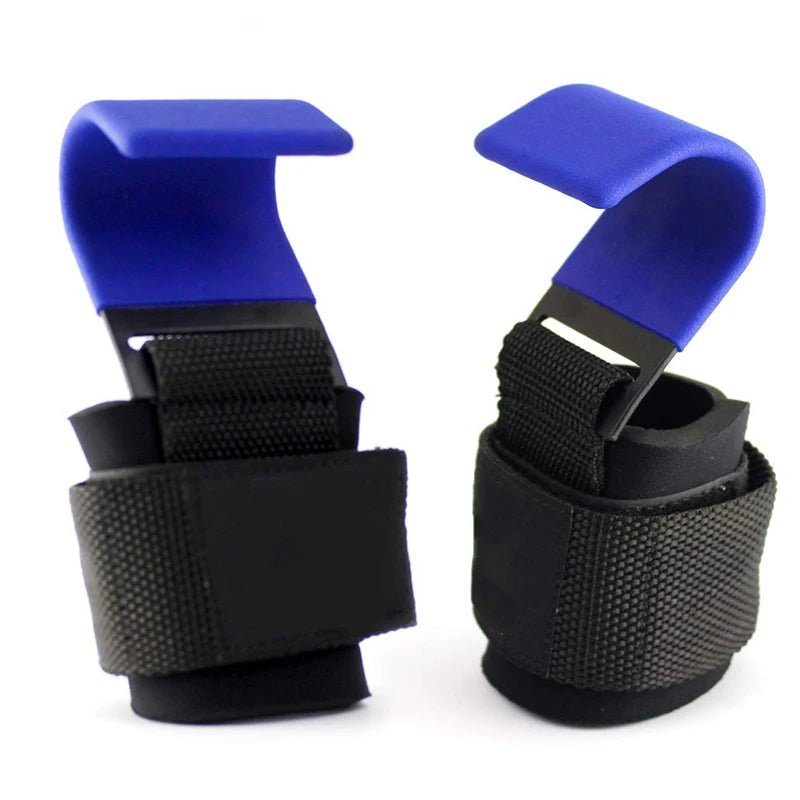 Weight Lifting Hooks with Wrist Straps – Heavy Duty Grip Support