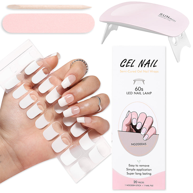 Gel Nail Wraps with UV Lamp – DIY Salon-Quality Nails at Home Set