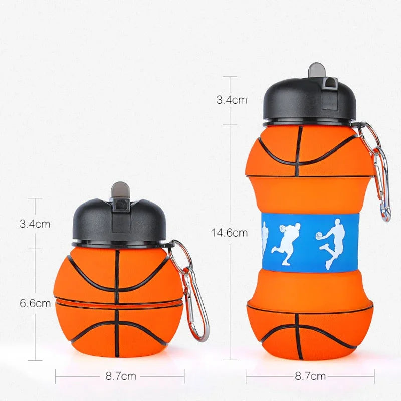 Foldable Sports Ball Bottle – Collapsible Water Bottle for Athletes