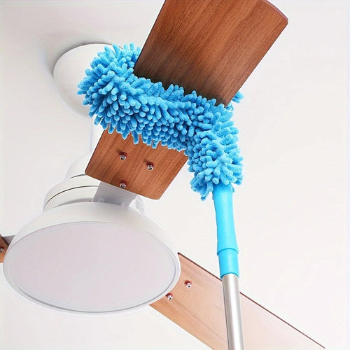 1Pc Ceiling Fan Cleaner Dusters with Extension Pole, Dust Removal Brush Ceiling Fan Duster for High Ceilings, Fans, Furniture