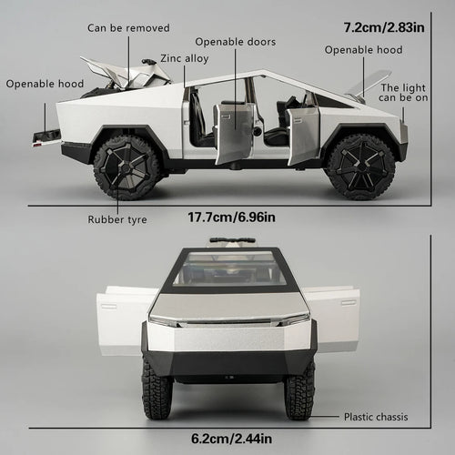 1:32 Scale Zinc Alloy Pickup Suv Model Toy with Sound Lights and Pull-Backchristmas Surprise Toy Car for Birthday Gifts for Boys